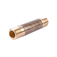 Ниппель удлиненный НР 1/2" х 80 мм бронза Viega