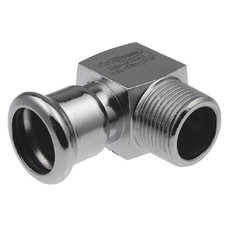 Отвод короткий с наружной резьбой press 22 х 3/4" KAN-therm Steel