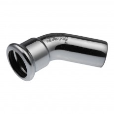 Отвод ниппельный 45° press 42 х 42 мм KAN-therm Steel