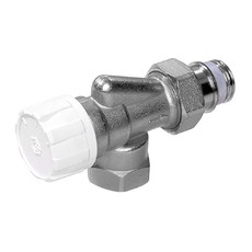 Термостатический радиаторный клапан угловой осевой 1/2" ВН/НР Rossweiner