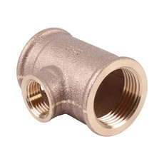 Тройник переходной бронзовый 1" х 1/2" х 1" ВР Viega