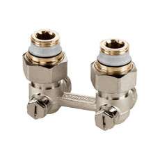 Узел угловой для радиаторов нижнего подключения Simplex Exclusive line НР 1/2" х НР 3/4"