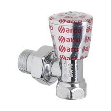 Угловой радиаторный кран 1/2" х 1/2" хромированный TEIDE PLUS arco