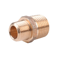 Ниппель переходной бронзовый НР 1/2" х 3/8" Viega