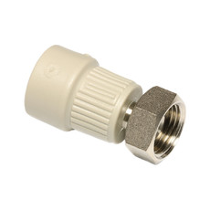 Переход с метал. вставкой и накидной гайкой 20 х 3/4